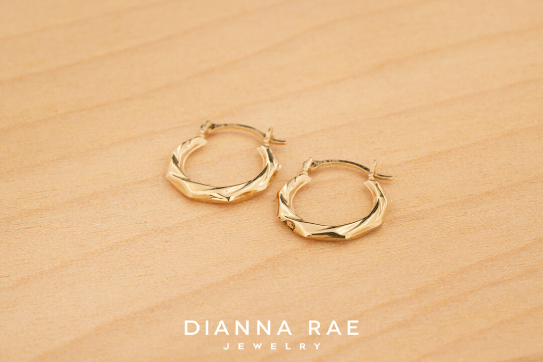 Small Twisted Hoop Earrings