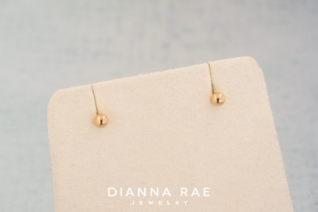 Yellow Gold Studs