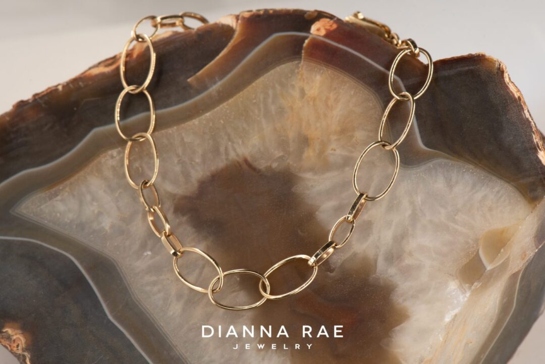 14k Yellow Gold Open Link Chain Bracelet - Image 2