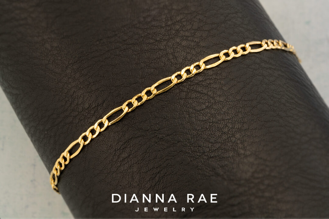 Yellow Gold Figaro Bracelet
