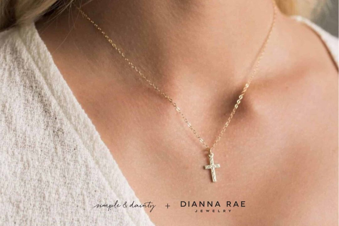 Tiny Cross Necklace - Image 4