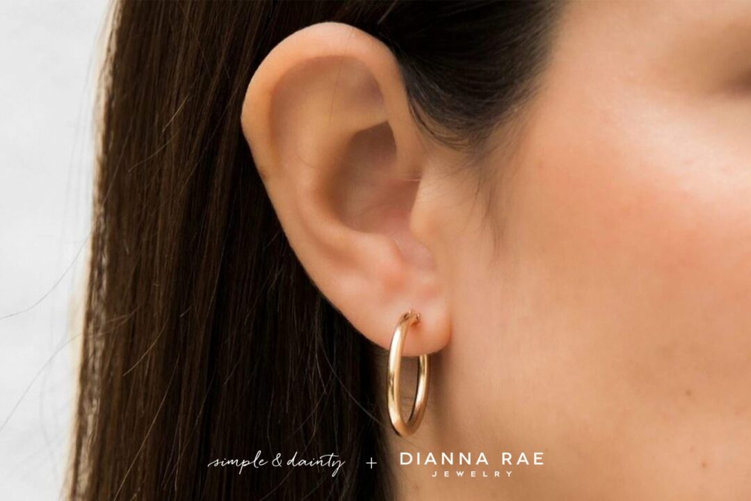 Everyday Medium Hoop Earrings - Image 4