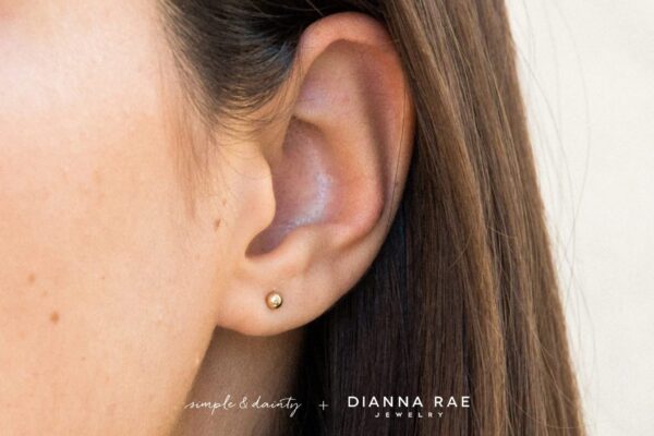 825 00005 SD Tiny Ball Stud 03 scaled 1 - Tiny Ball Stud Earrings