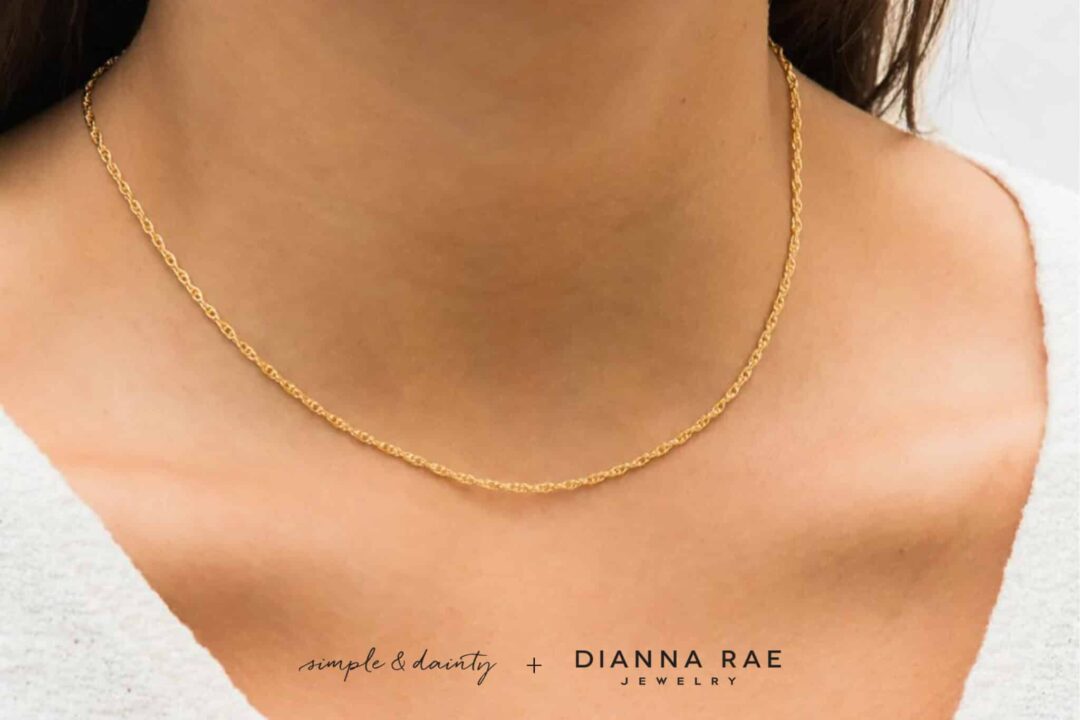 14K Yellow Gold Filled Rope Chain Necklace - Image 2