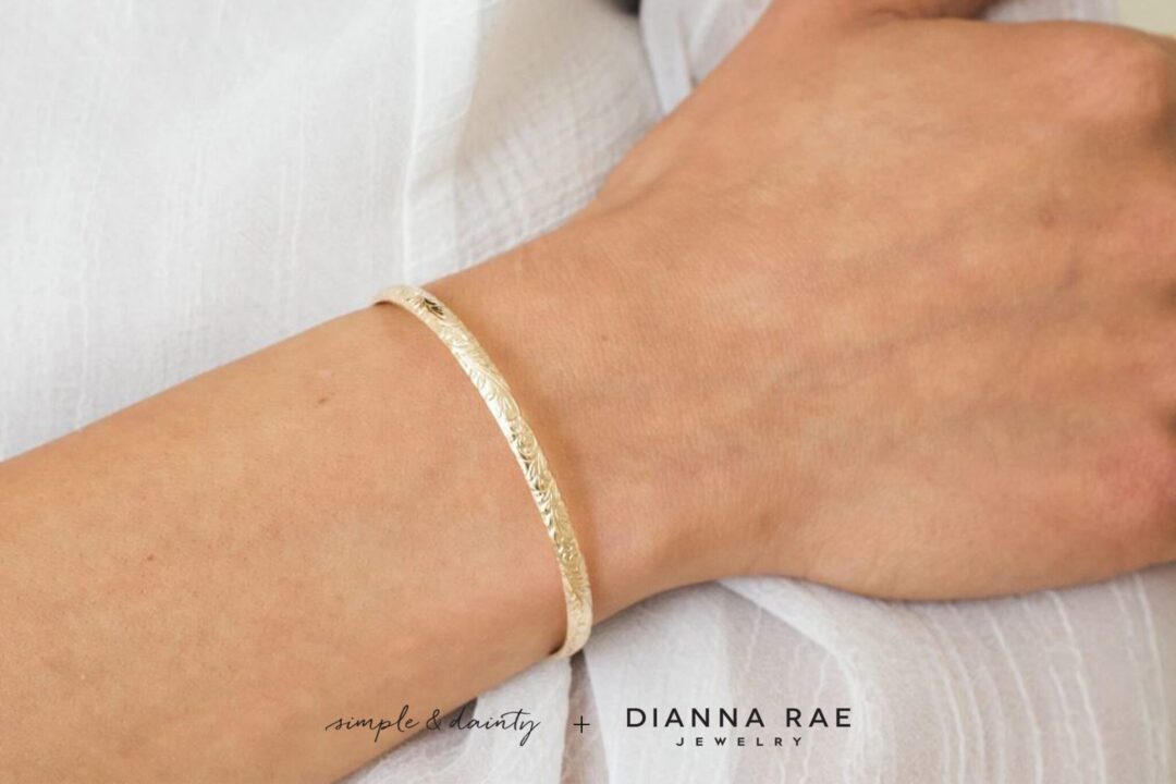 Flower Cuff Bracelet - Image 4