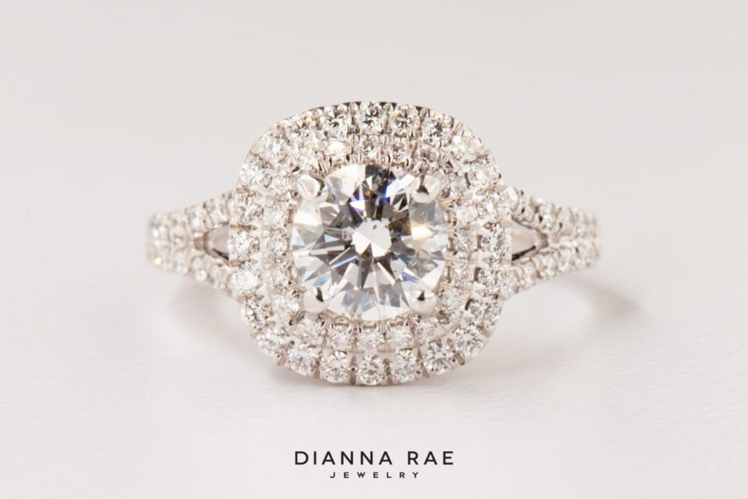Double Halo Engagement Ring - Image 3