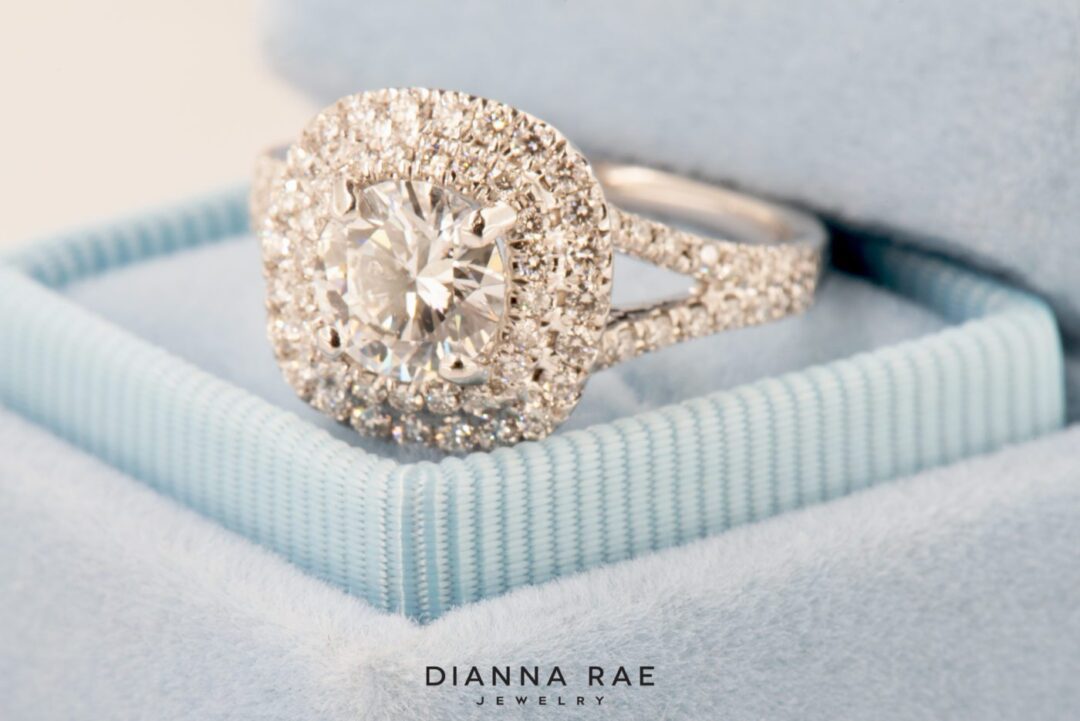 Double Halo Engagement Ring - Image 2