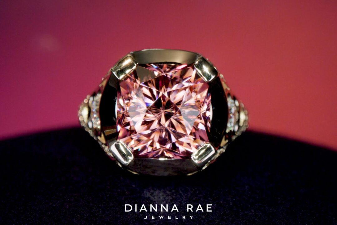 Dozen Roses - Yellow Gold Rose Zircon Statement Ring