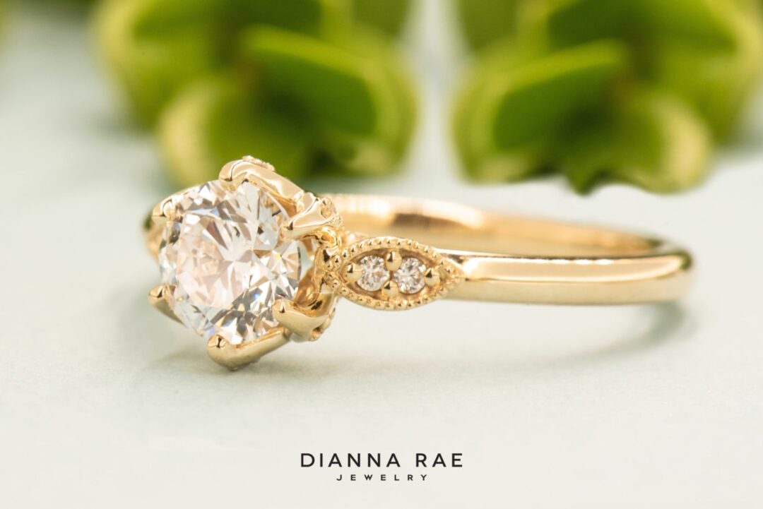 14k Yellow Gold Dahlia Dianna Rae Original