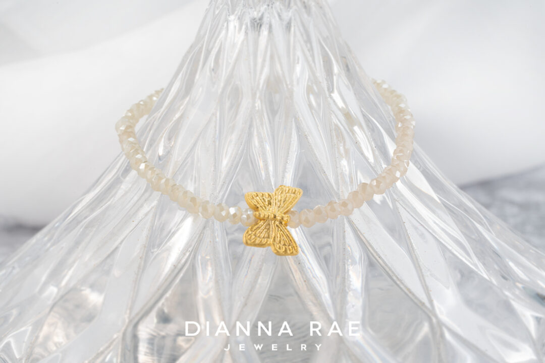 Light Gray - Butterfly Bijou Bracelet