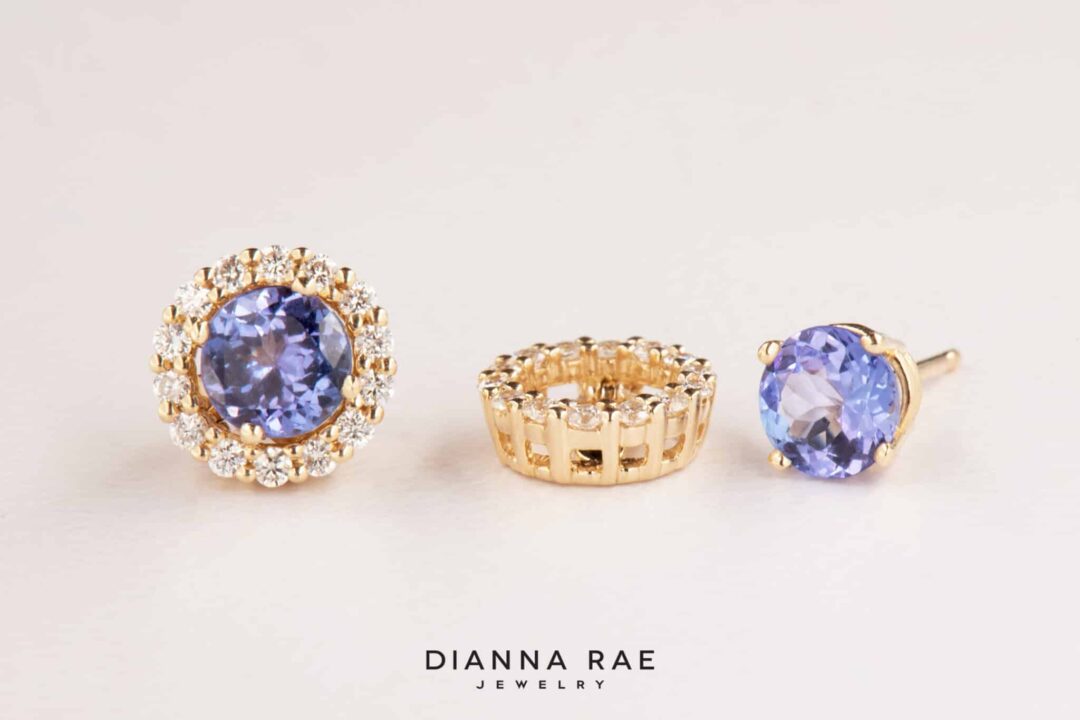 14kt Yellow Gold Diamond Earring Jackets