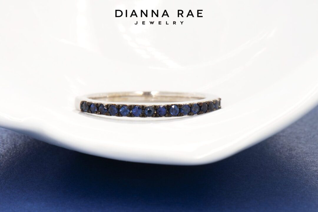 White Gold Sapphire Band