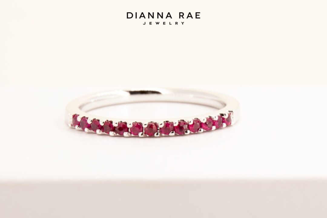 White Gold Ruby Band