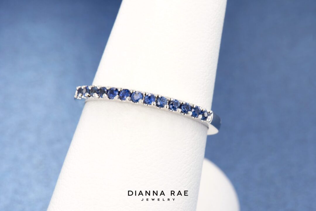 White Gold Sapphire Band