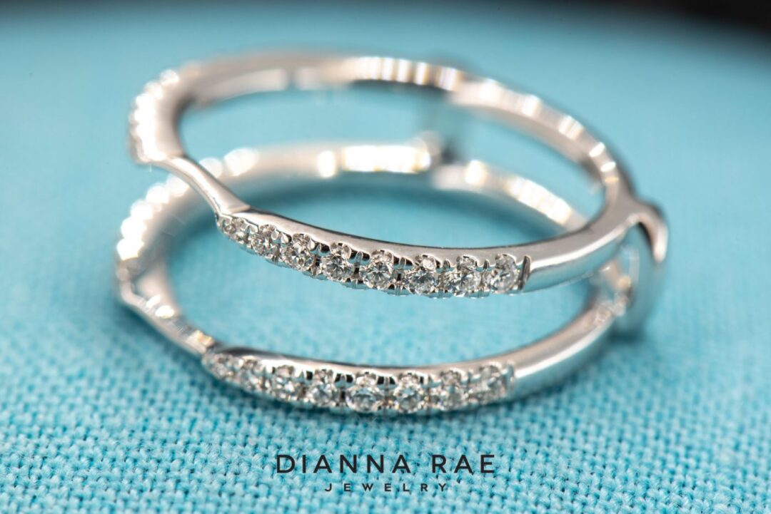 14K White Gold Diamond Ring Guard - Image 3