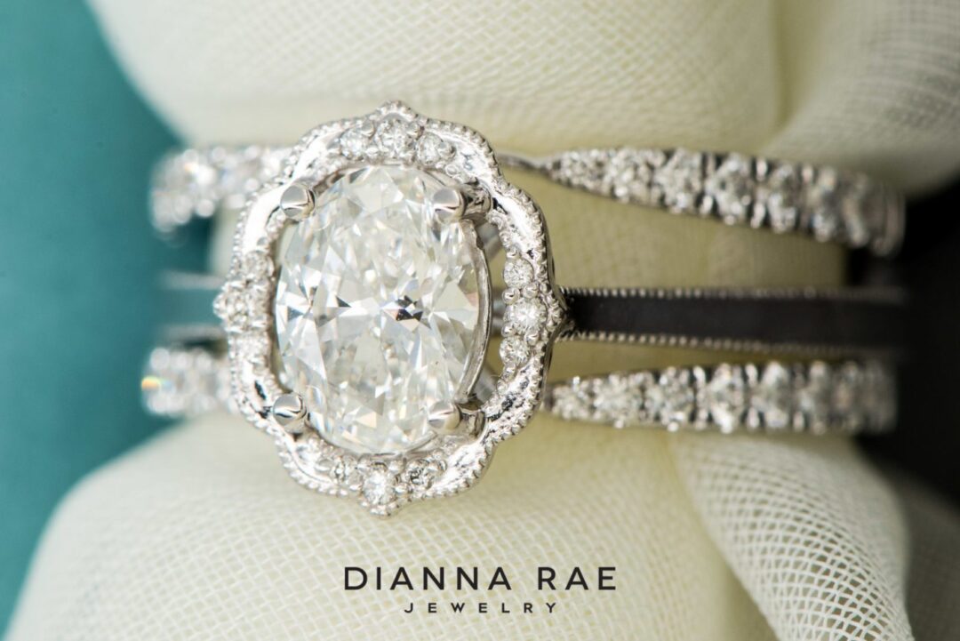 14K White Gold Diamond Ring Guard - Image 2