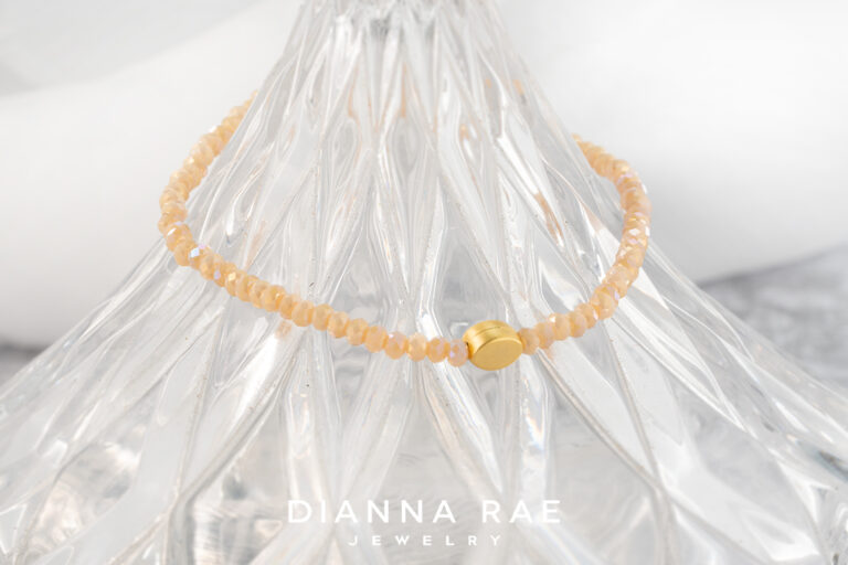 Peach-Oval Bijou Bracelet