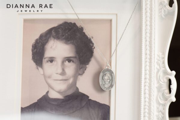 Pewter Pendant 2 1 - Charlene Richard Medal - Pewter