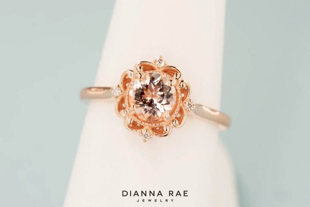 Rose Gold Morganite Ring