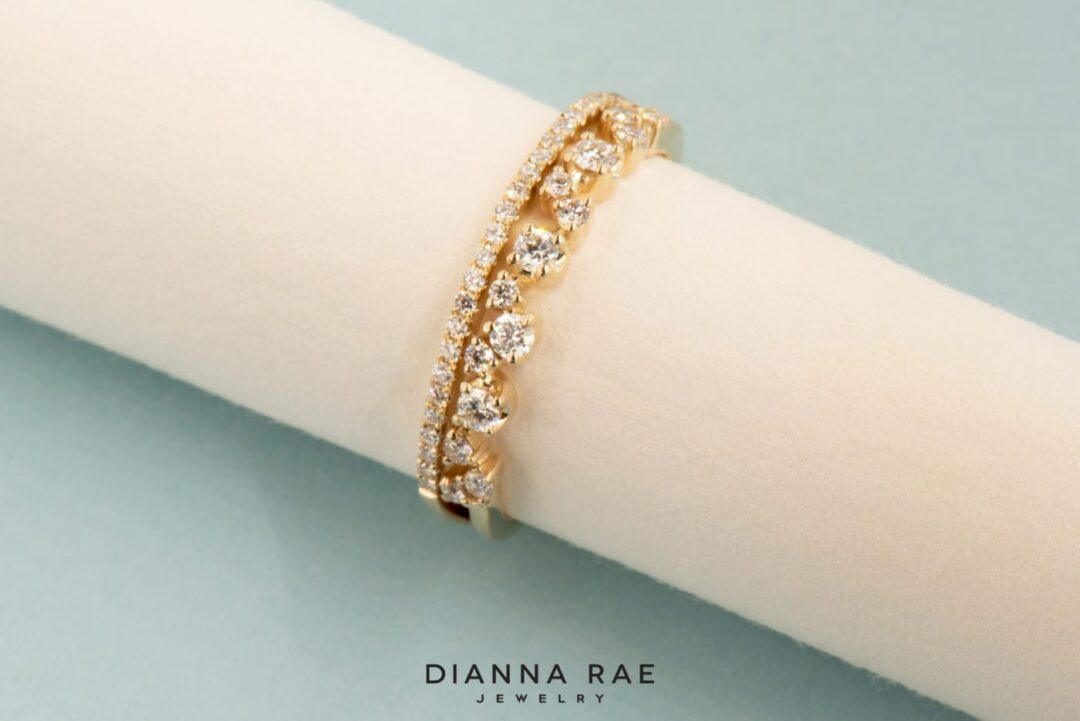 Yellow Gold Diamond Wedding Band - Image 2