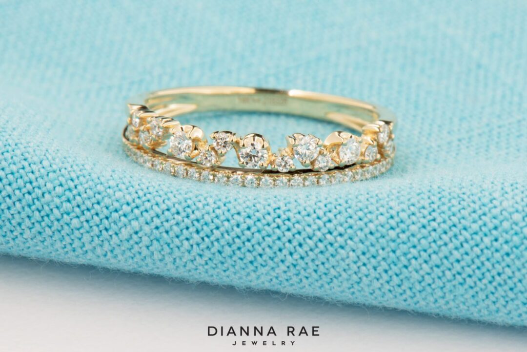 Yellow Gold Diamond Wedding Band - Image 3