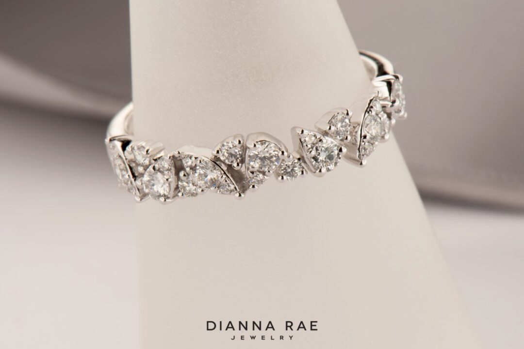 White Gold Women's Wedding Band - Image 3