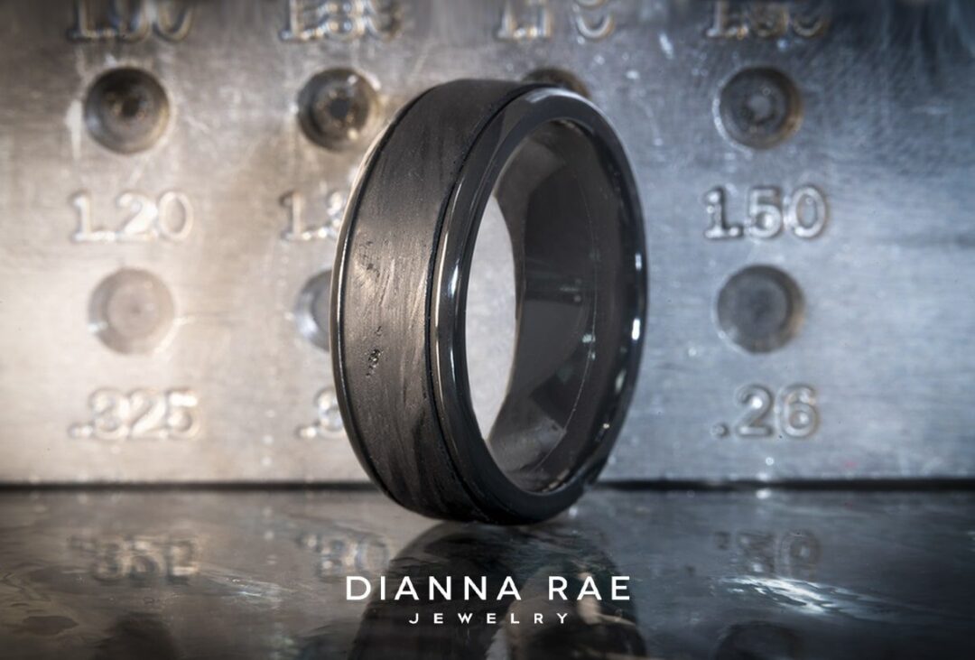 Men's Zirconium Wedding Band