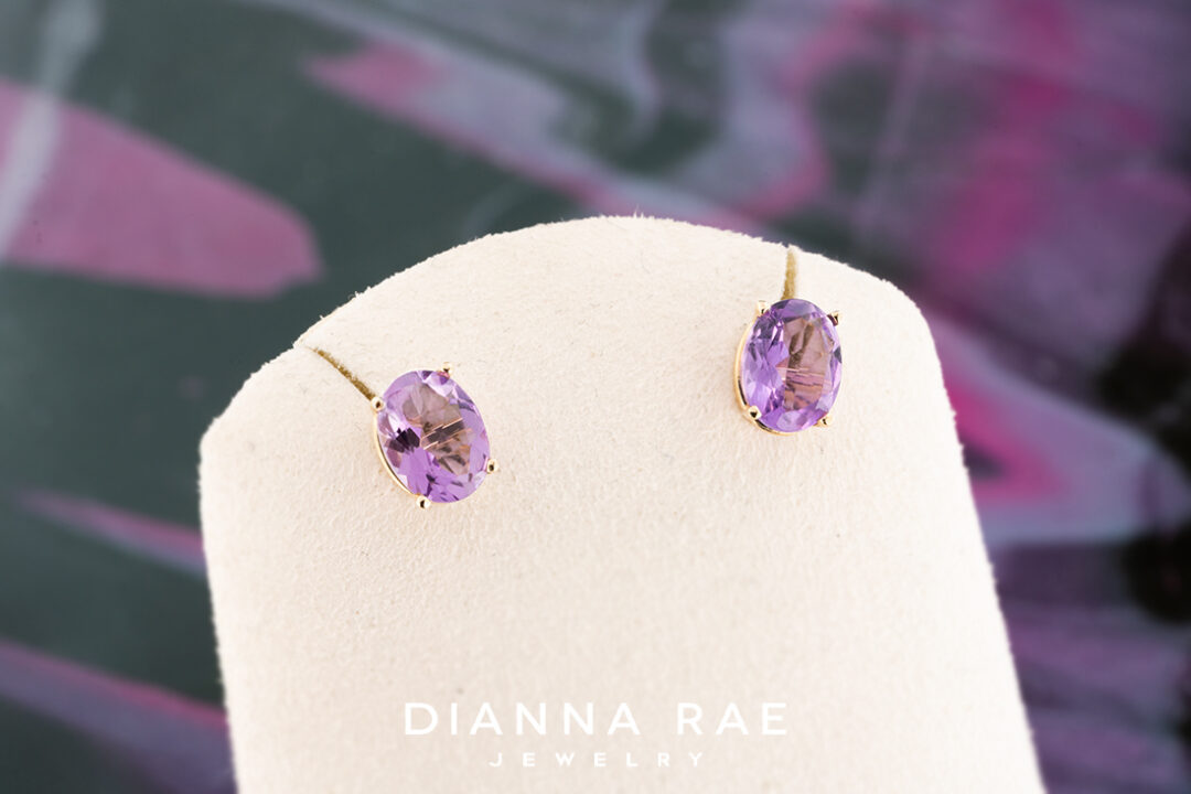 DIS Amethyst Studs