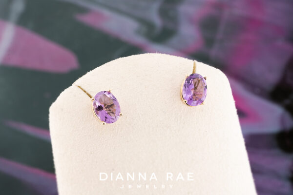 211 00024 10K DIS Amethyst Studs - DIS Amethyst Studs