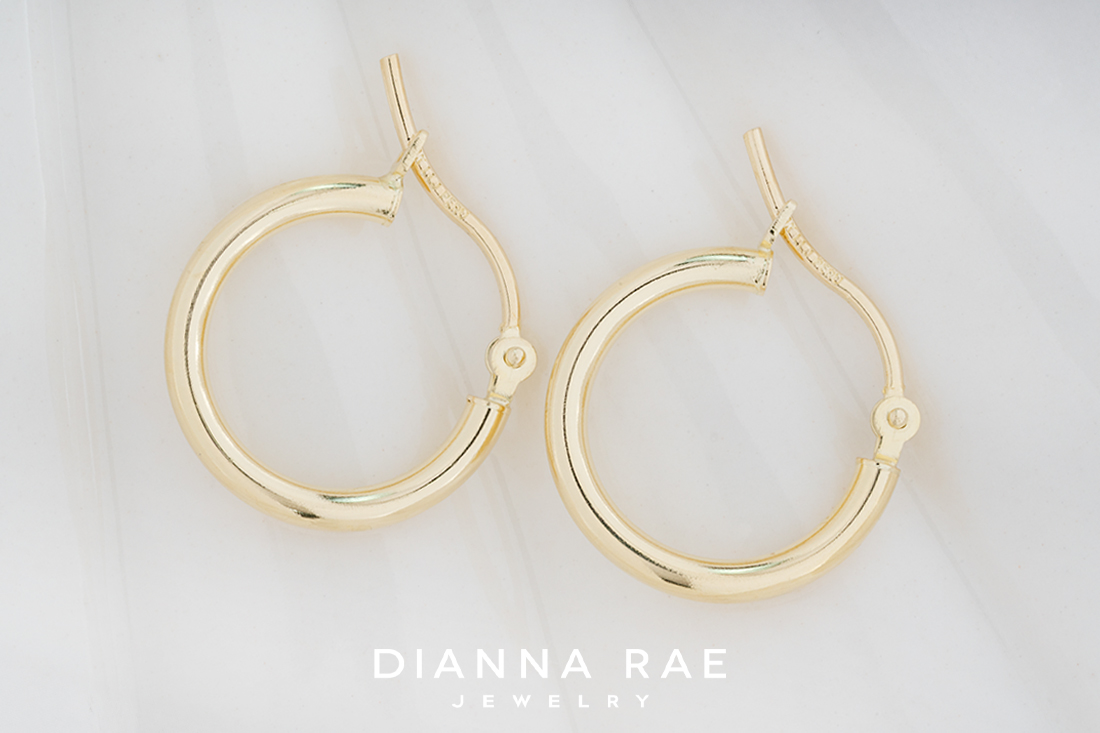 10K Yellow Gold Hoops