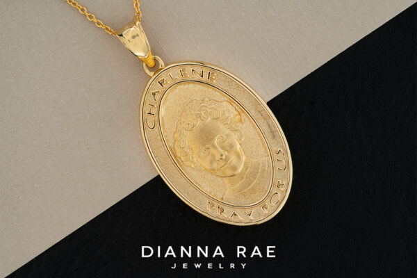 Charlene Richard Gold Vermeil 5 - Charlene Richard Medal – Yellow Gold Vermeil