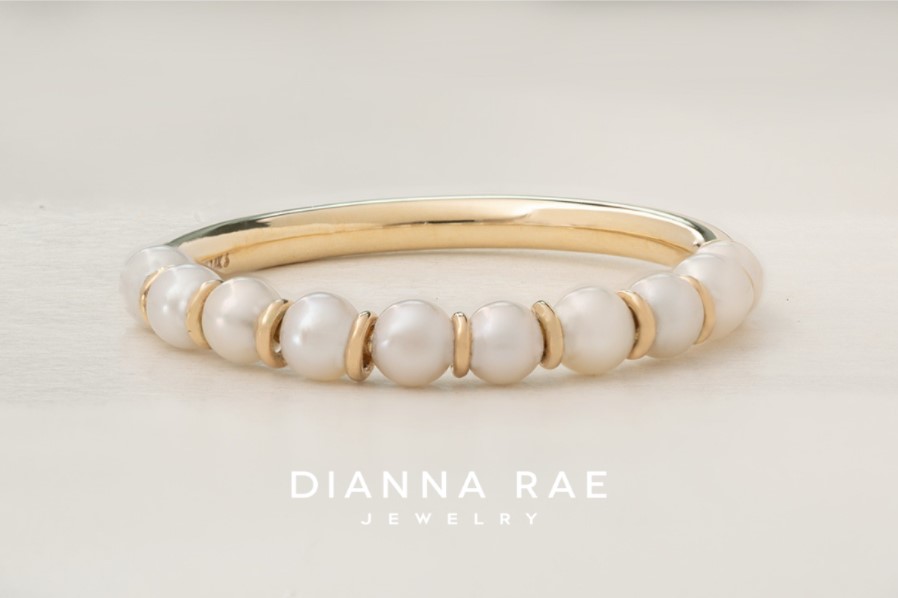 14K Yellow Gold Pearl Ring