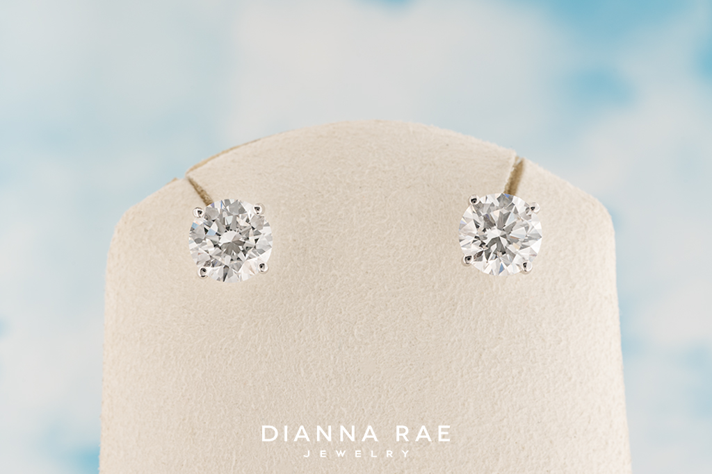 3.06Ct White Gold Lab-Grown Diamond Studs