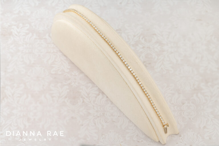 3.00 Carat Yellow Gold Natural Diamond Tennis Bracelet