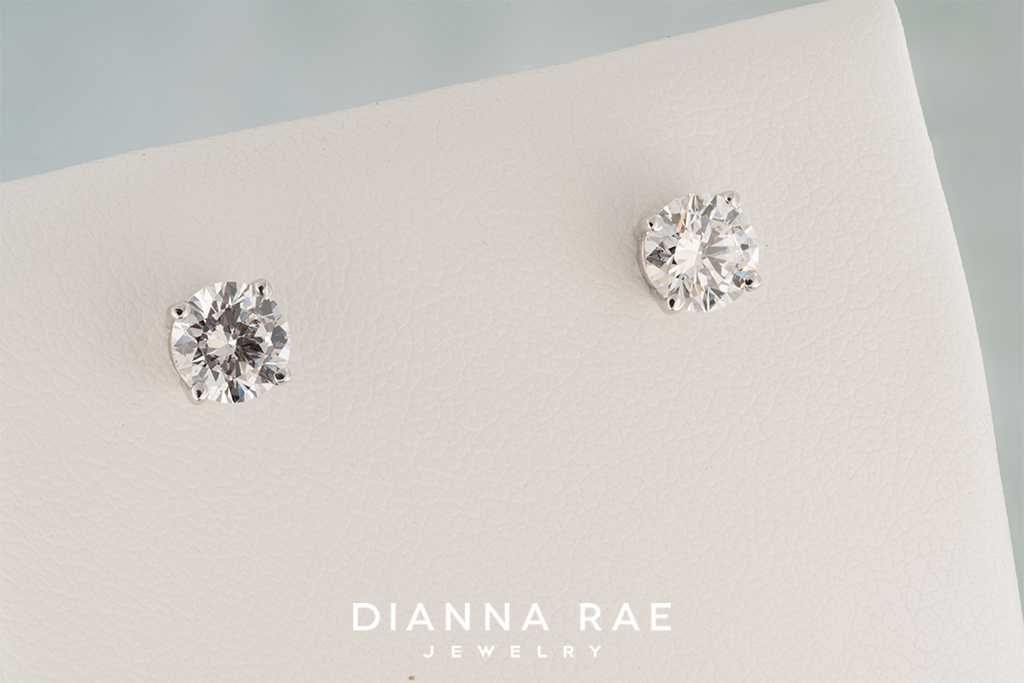 1.00 Carat Lab-Grown Diamond Studs White Gold