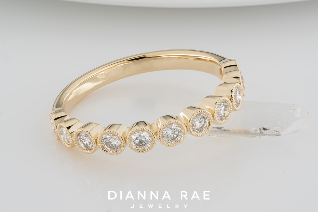 Bezel Set Diamond Anniversary Band