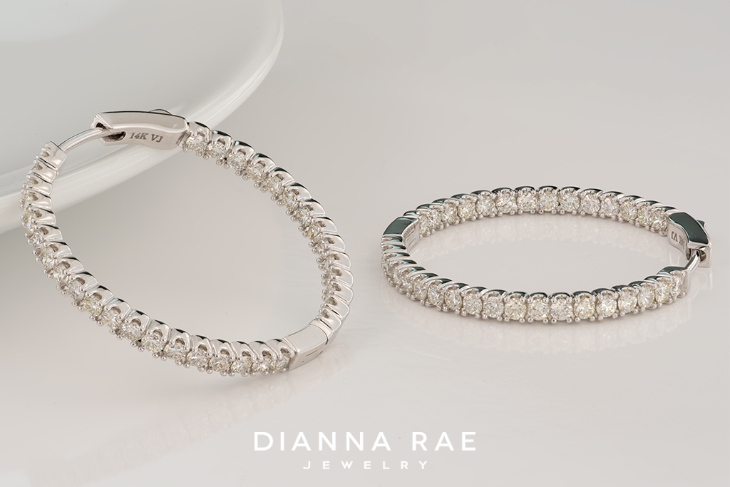 1.94 Carat Natural Diamond Hoops
