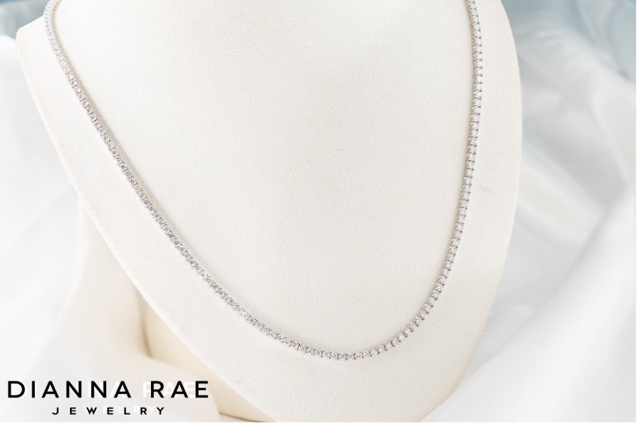 7.00 Carat Lab-Grown Diamond Tennis Necklace