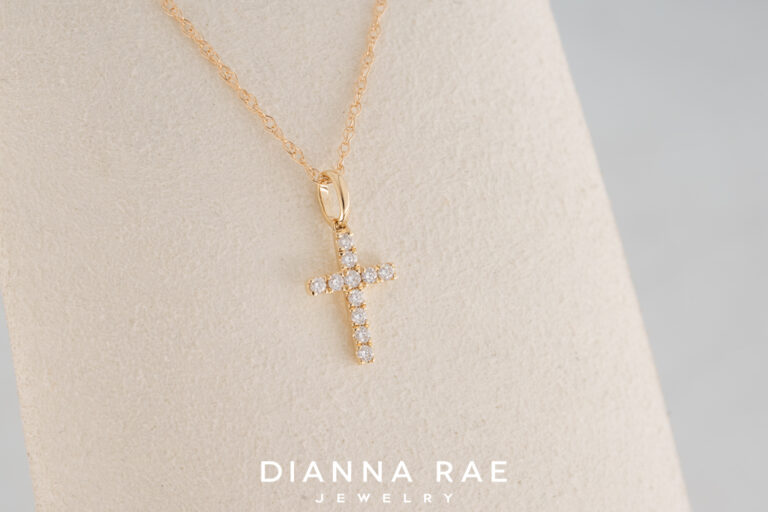 Dainty Diamond Cross Pendant