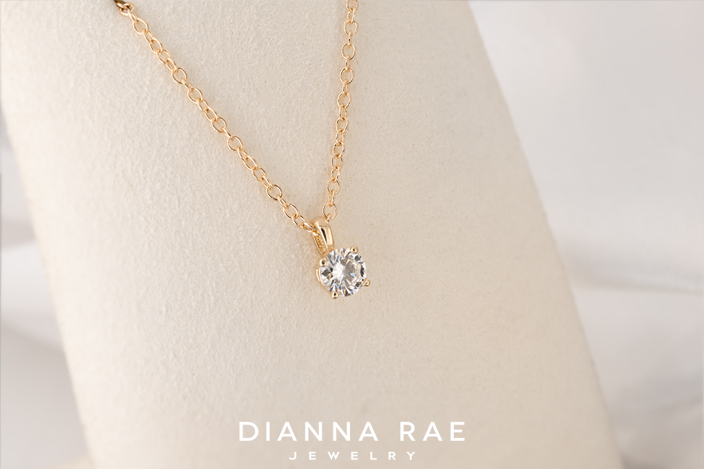 Solitaire 0.32 Carat Lab-Grown Diamond Pendant