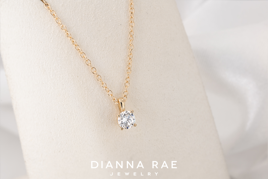 Solitaire 0.36 Carat Lab-Grown Diamond Pendant