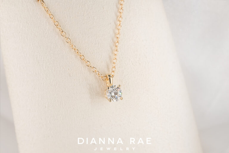 Solitaire 0.34 Carat Lab-Grown Diamond Pendant
