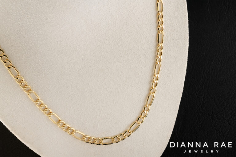 10K Yellow Gold Figaro Chain
