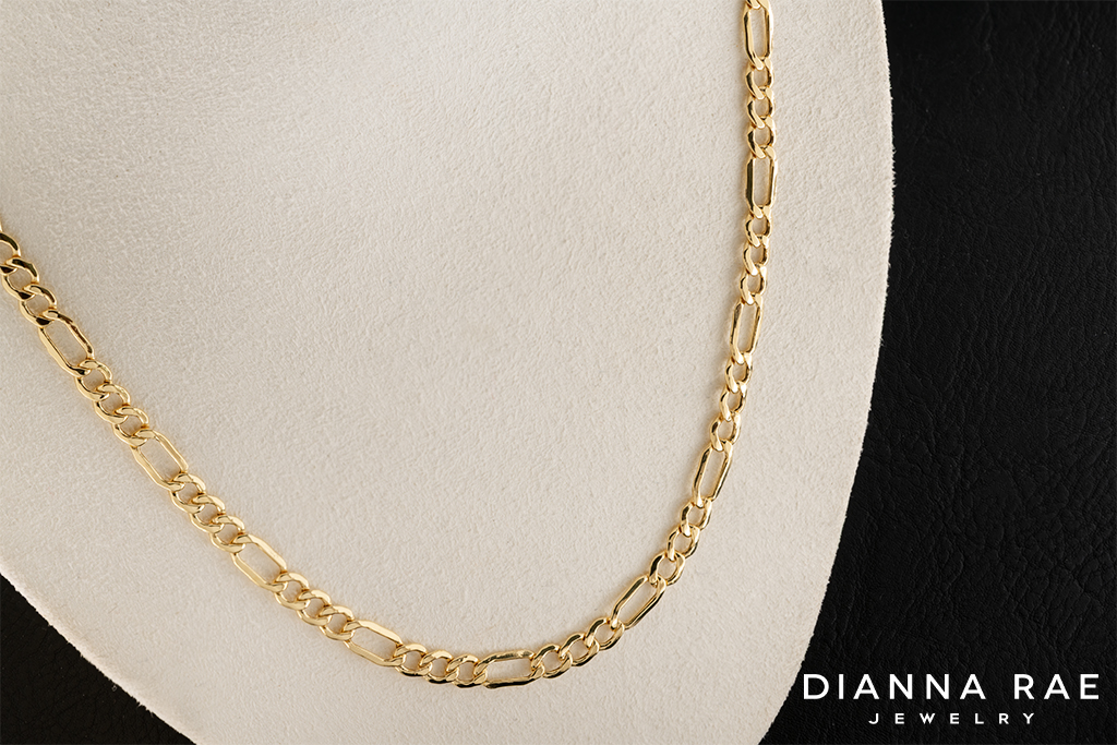 10K Yellow Gold Figaro Chain