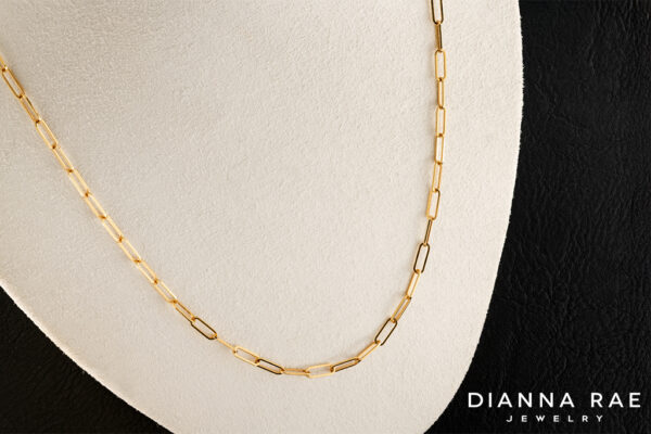 430 00790 14k YG Paperclip Chain - 14K Yellow Gold Paperclip Chain