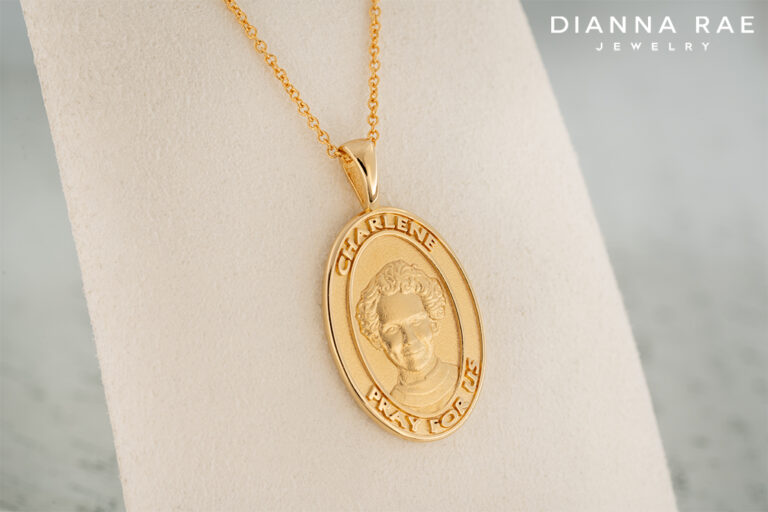 Charlene Richard Medal – Yellow Gold Vermeil Dainty