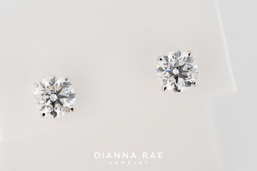 2.14 Carat White Gold Lab-Grown Diamond Studs