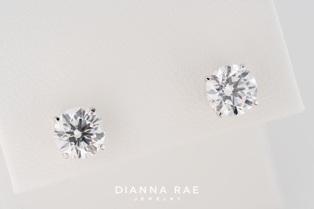 2.14 Carat White Gold Lab-Grown Diamond Studs