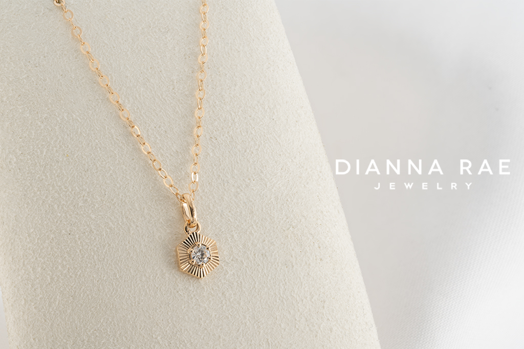 Yellow Gold Diamond Charm Pendant
