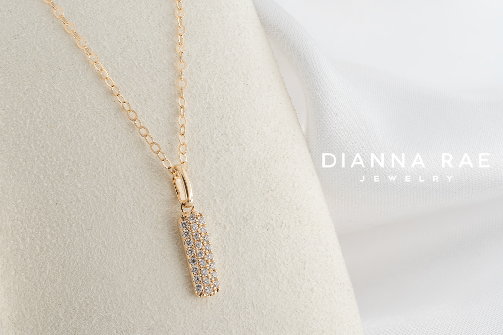 Yellow Gold Pave Diamond Pendant